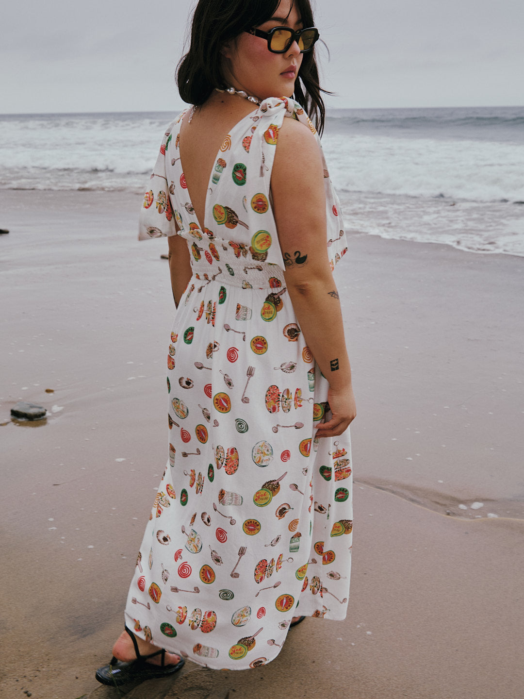Monroe Dress | Caviar Dreams White