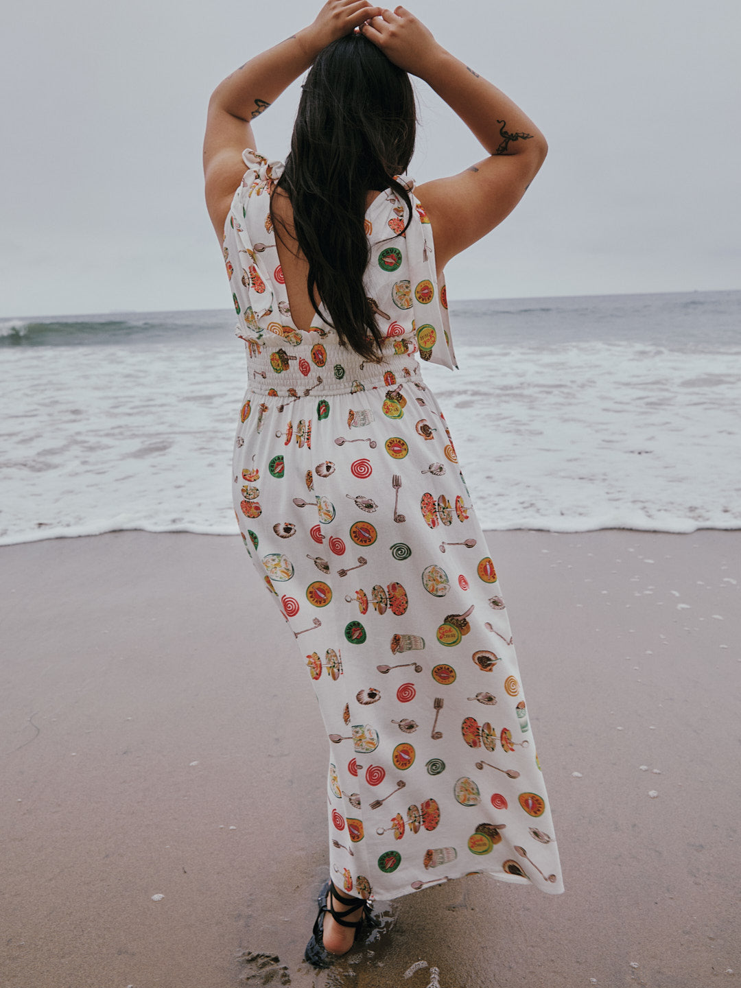 Monroe Dress | Caviar Dreams White