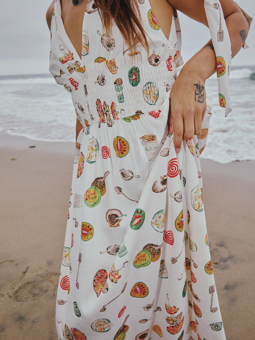 Monroe Dress | Caviar Dreams White