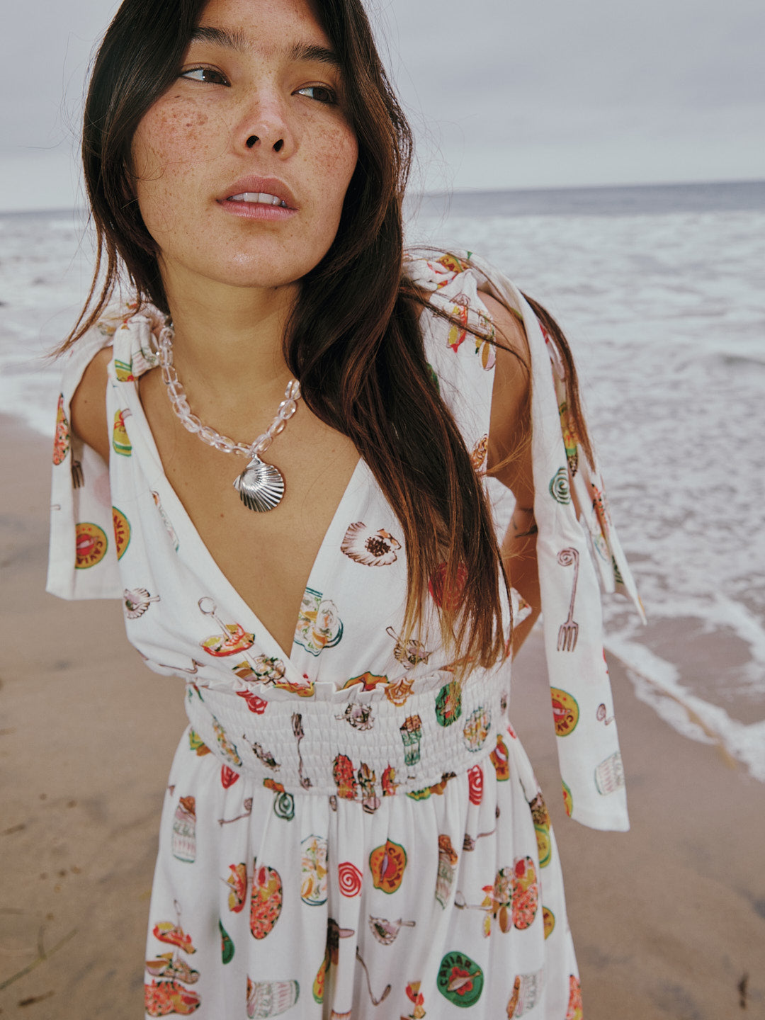 Monroe Dress | Caviar Dreams White