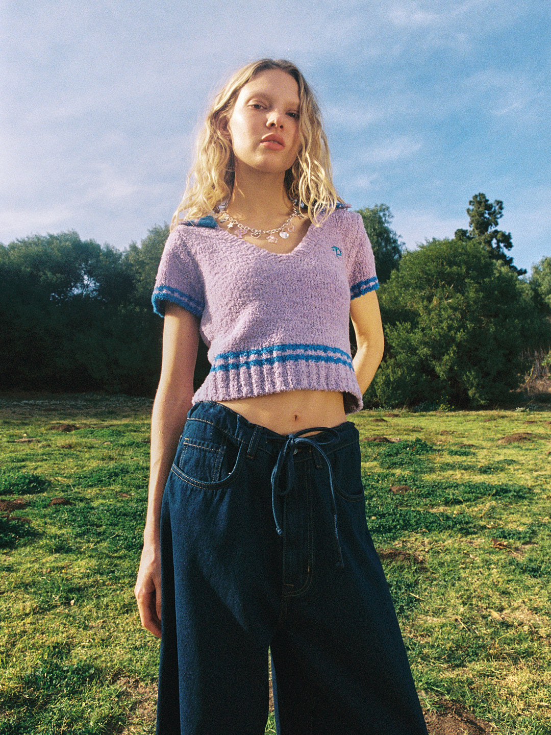 Cynthia Fuzzy Polo | Polly Pocket™ Purple