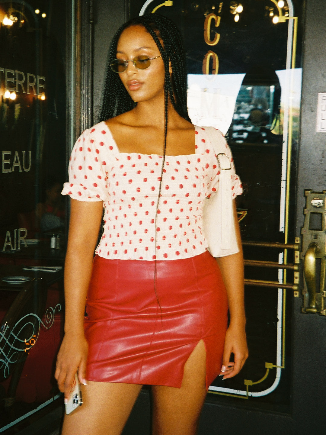 Macey Skirt | Cherry Red