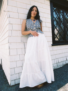 Tiered Maxi Skirt | White