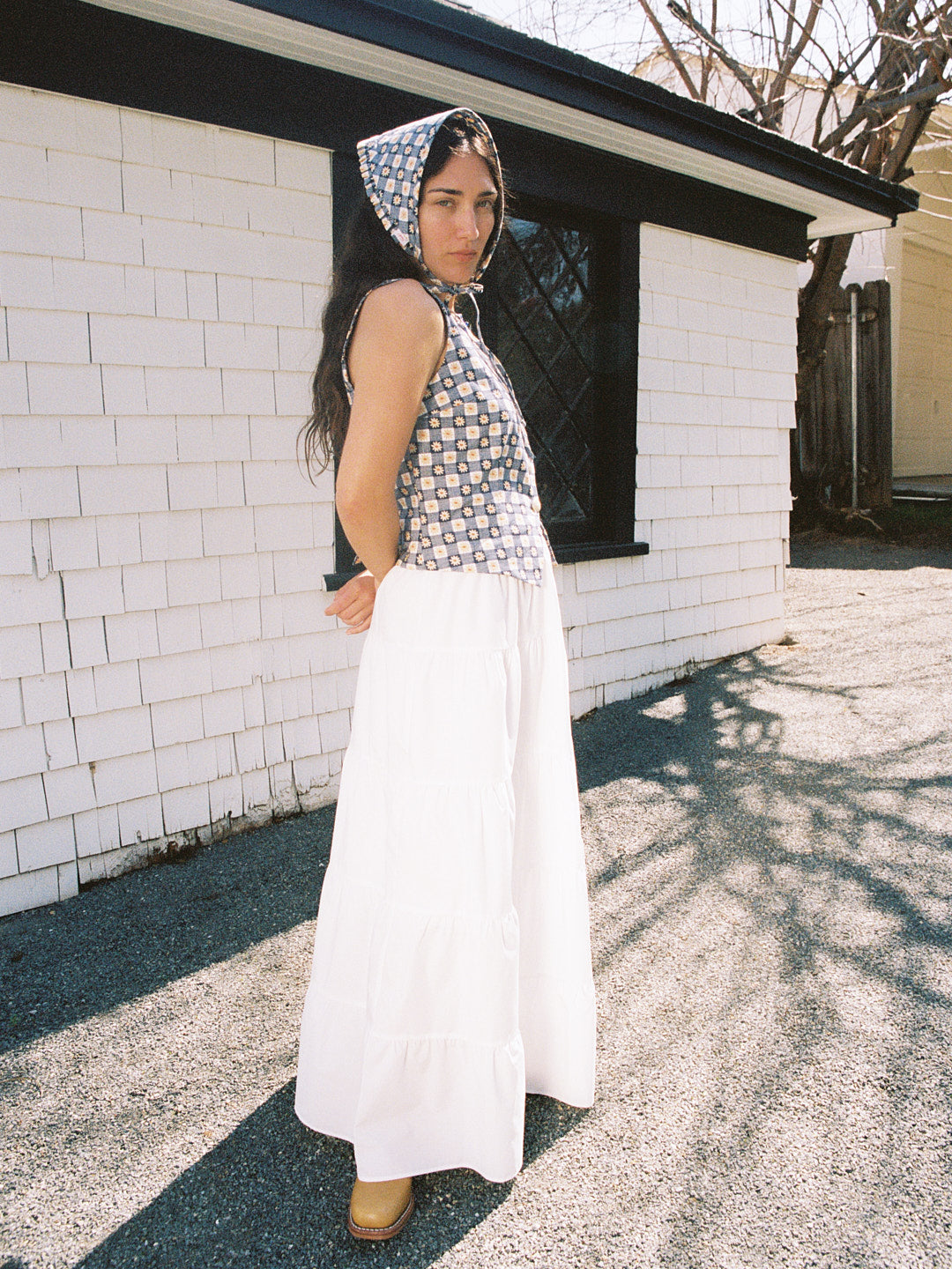 Tiered Maxi Skirt | White