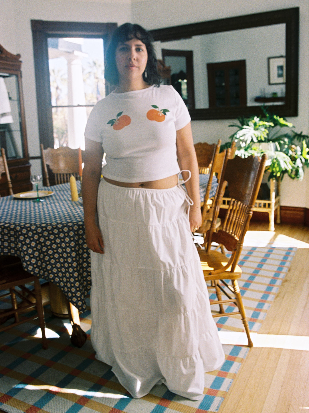 Tiered Maxi Skirt | White