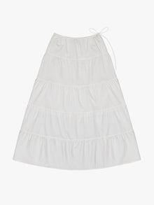 Tiered Maxi Skirt | White