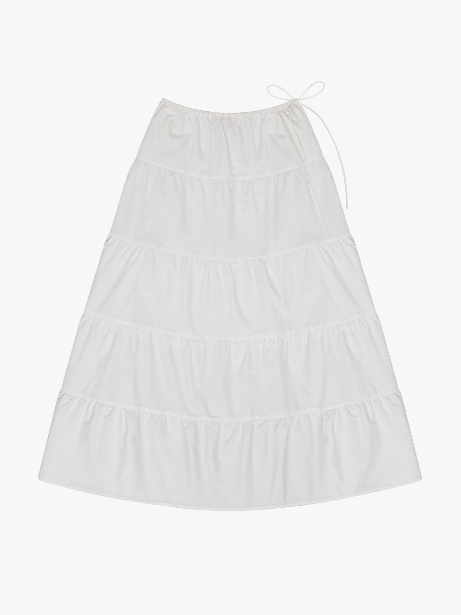Tiered Maxi Skirt | White