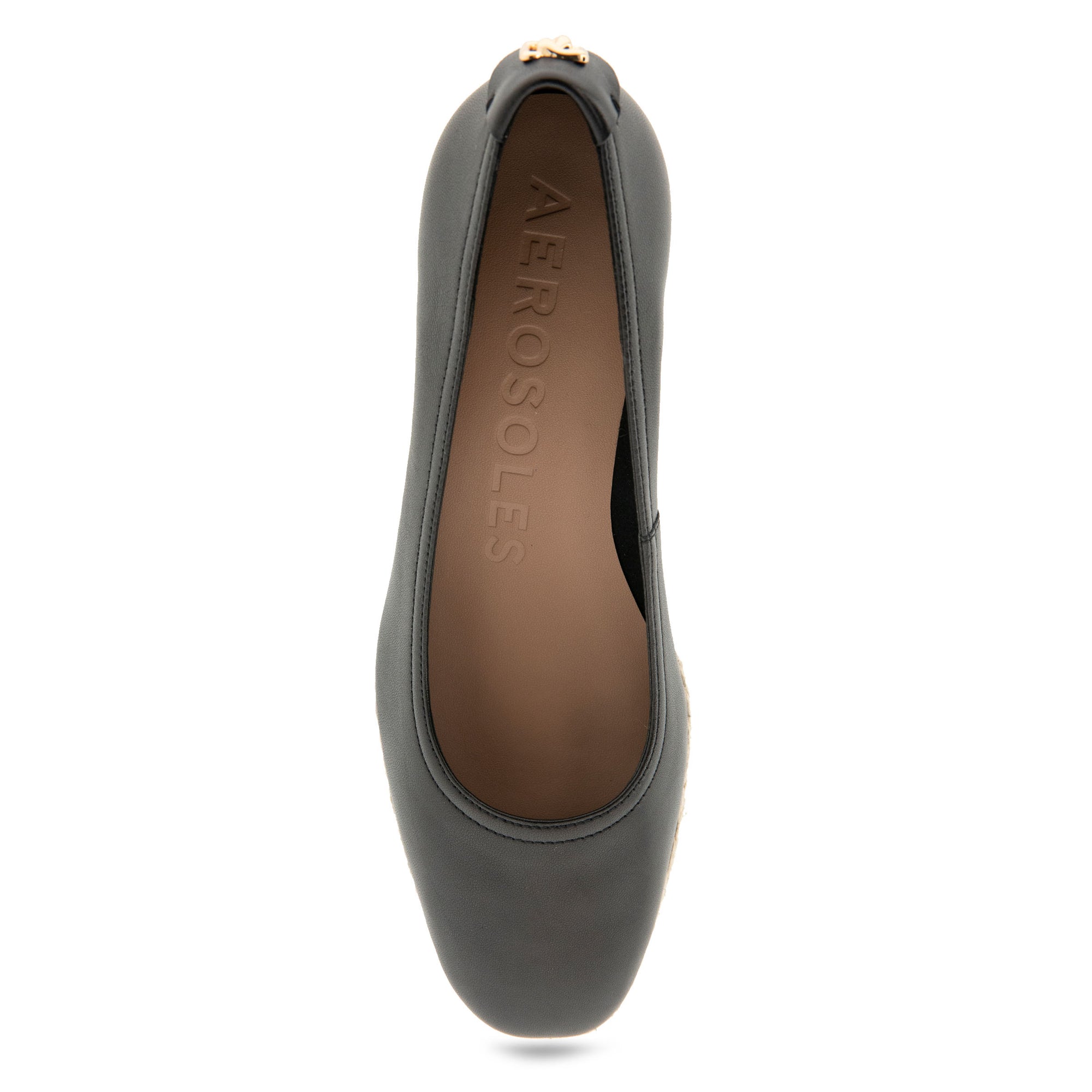 Roma Dress Wedge | Black Leather