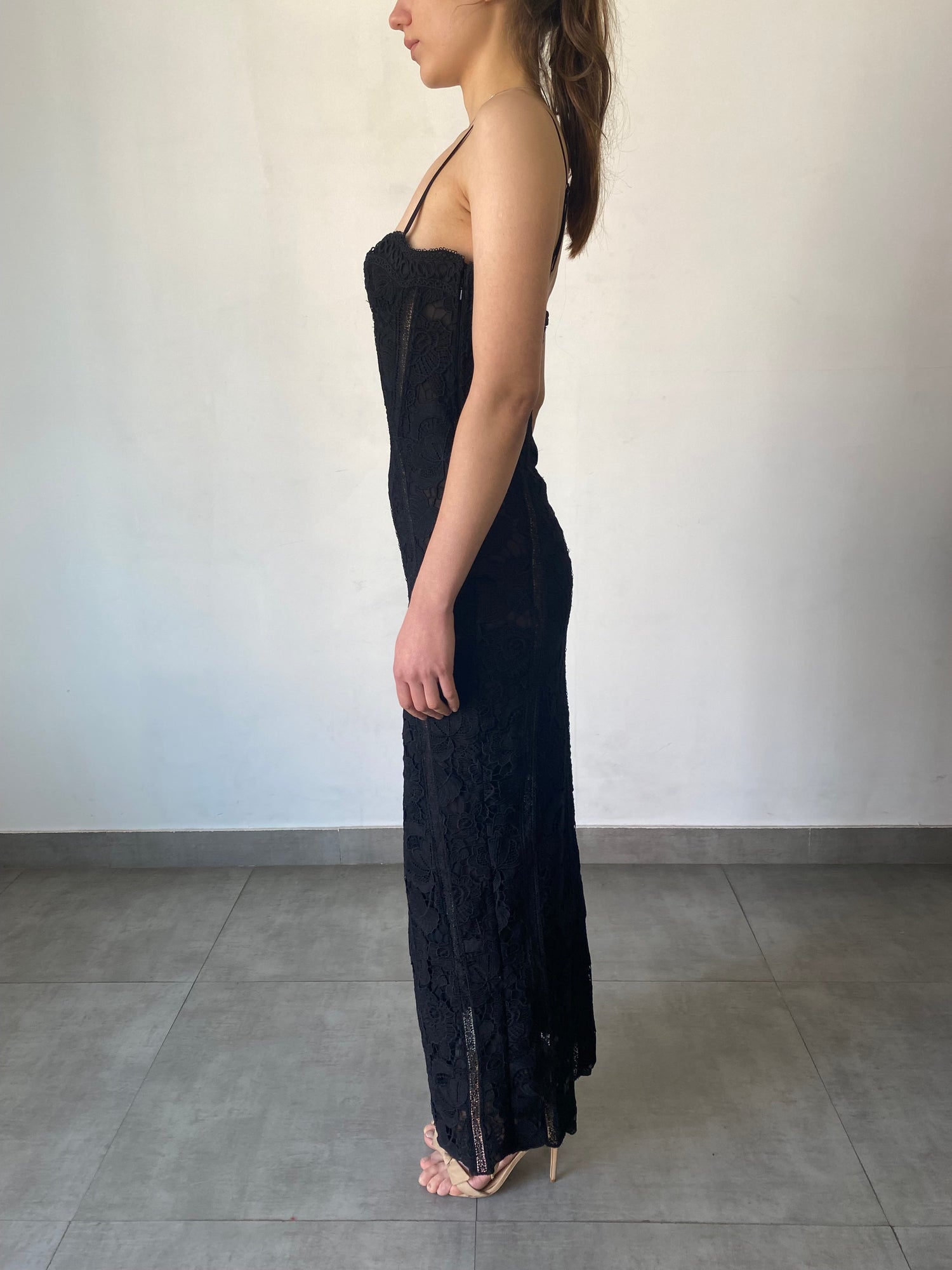 Paris Long Dress | Black