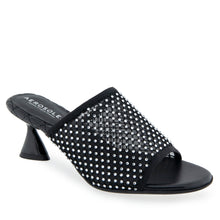 Jamila Sandal Dress Sculpted | Black/Crystals Mesh Fabric