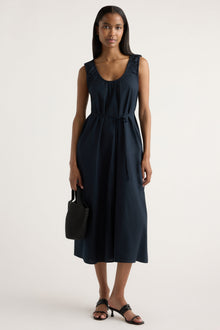 Isilda | Midori Organic Cotton U-Neck Dress in Size Extra Small