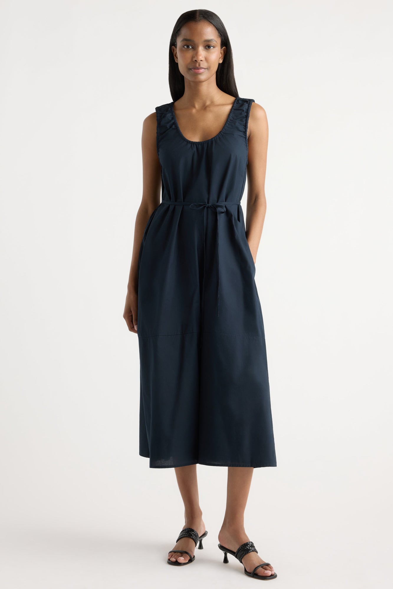 Isilda | Midori Organic Cotton U-Neck Dress in Size Extra Small