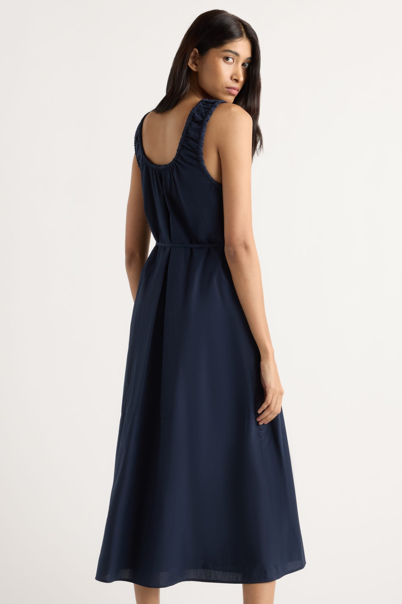 Arya | Midori Organic Cotton U-Neck Dress in Size Small
