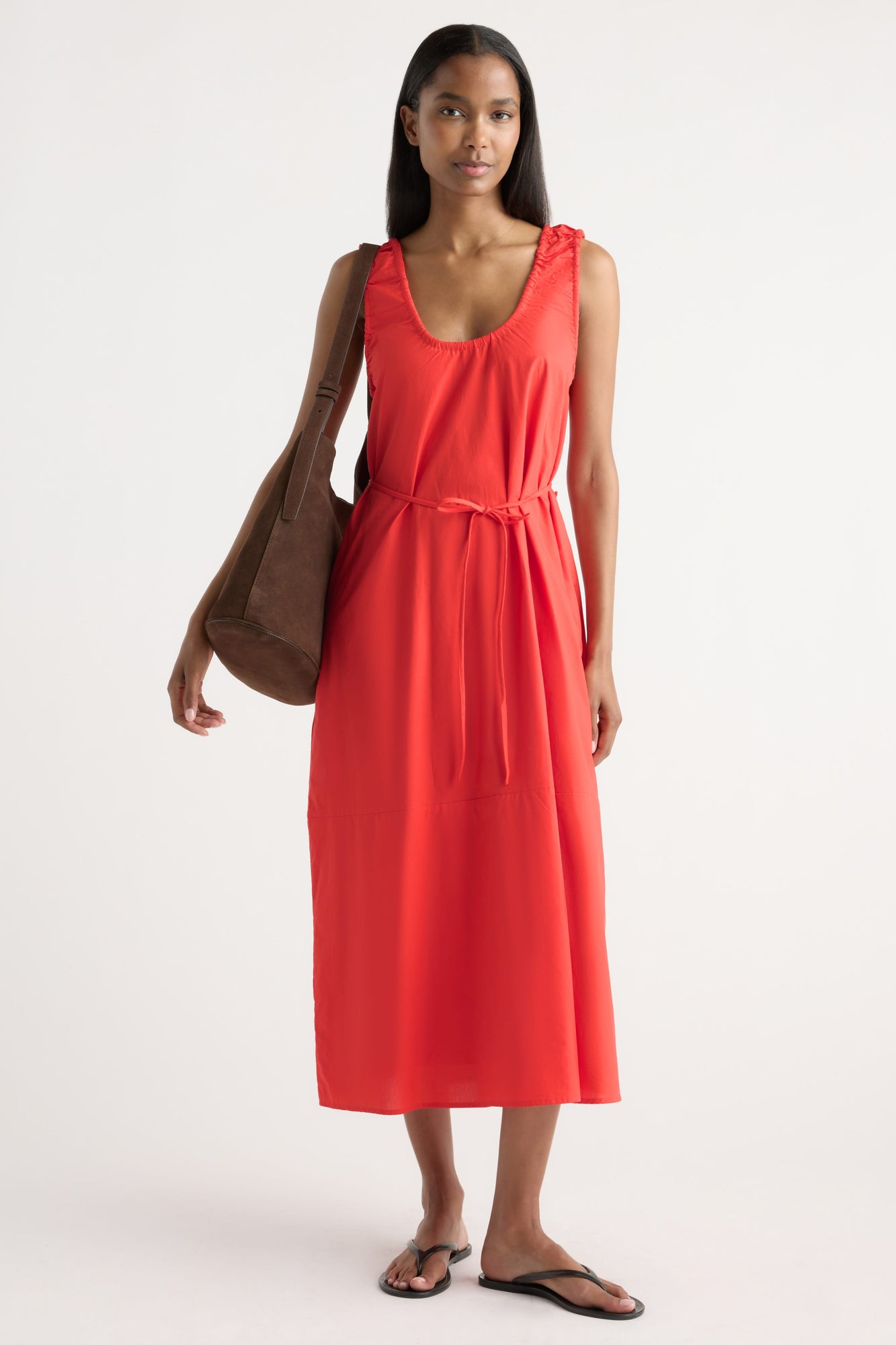 Isilda | Midori Organic Cotton U-Neck Dress in Size Extra Small