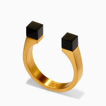 Mag Ring | 18K Gold-Plated on Brass | Onyx