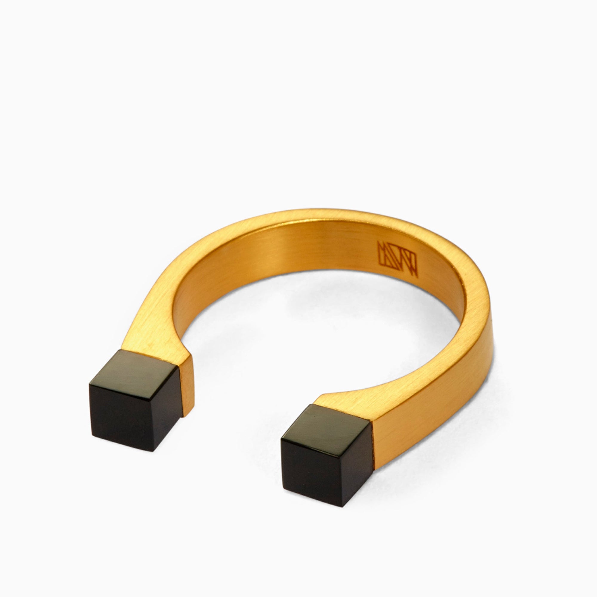 Mag Ring | 18K Gold-Plated on Brass | Onyx