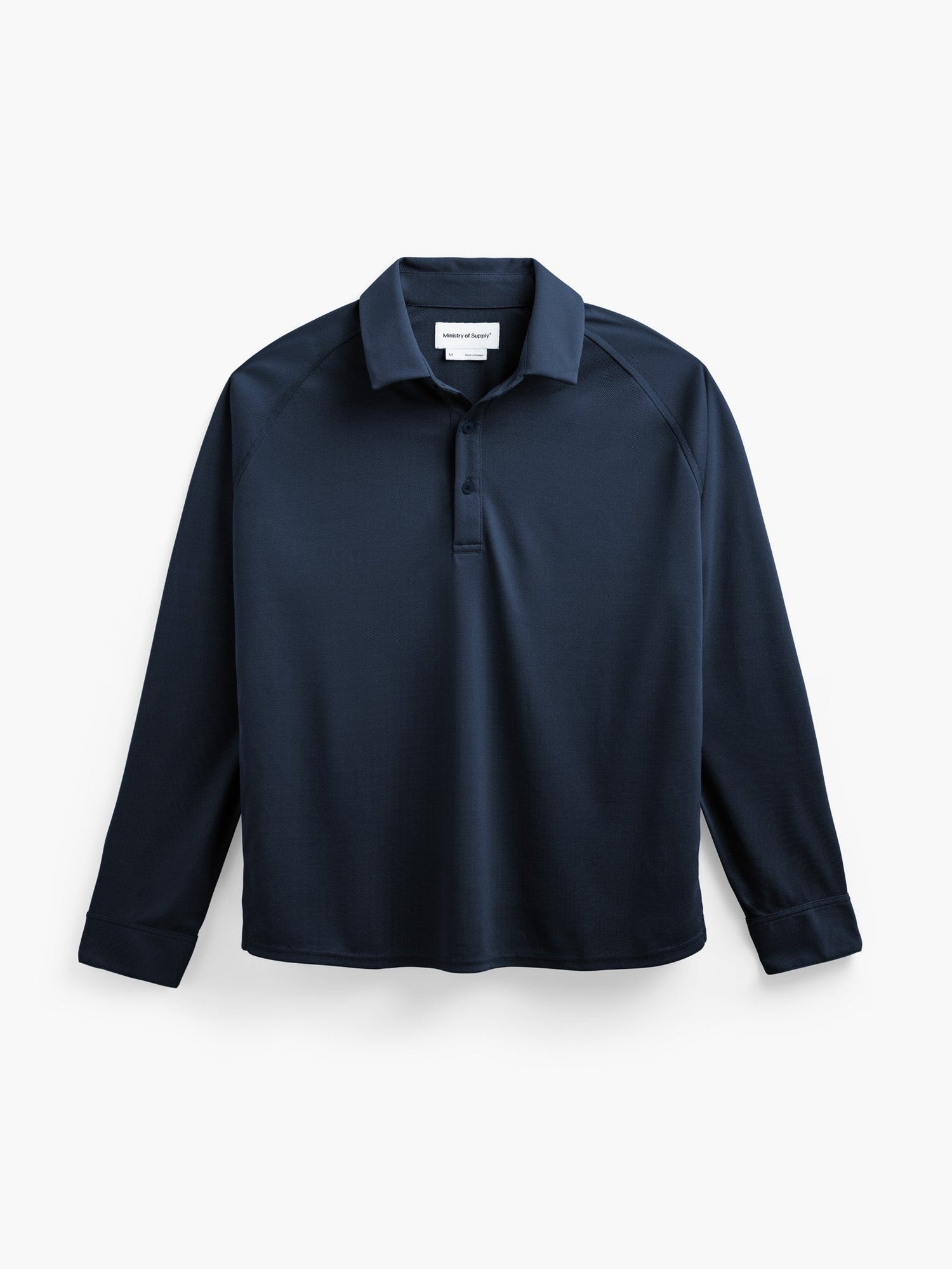 Men's Apollo Raglan Long Sleeve Polo - Navy