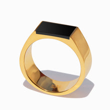 Paradox Ring | 18K Gold-Plated on Brass | Jet Black