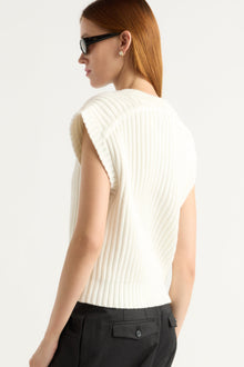 Kelsey | Nicola Organic Cotton Sweater Vest in Size Small