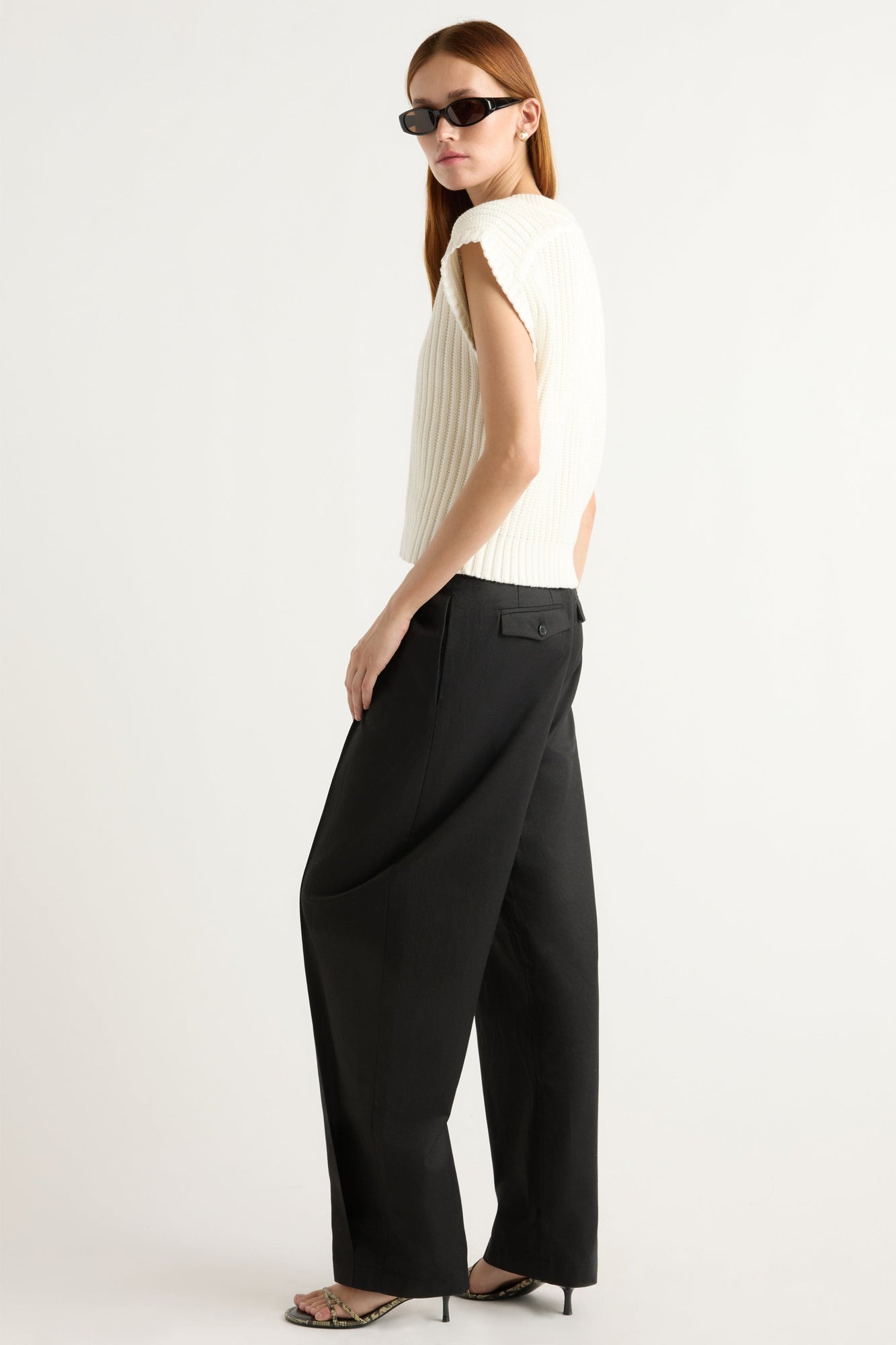 Kelsey | Nicola Organic Cotton Sweater Vest in Size Small