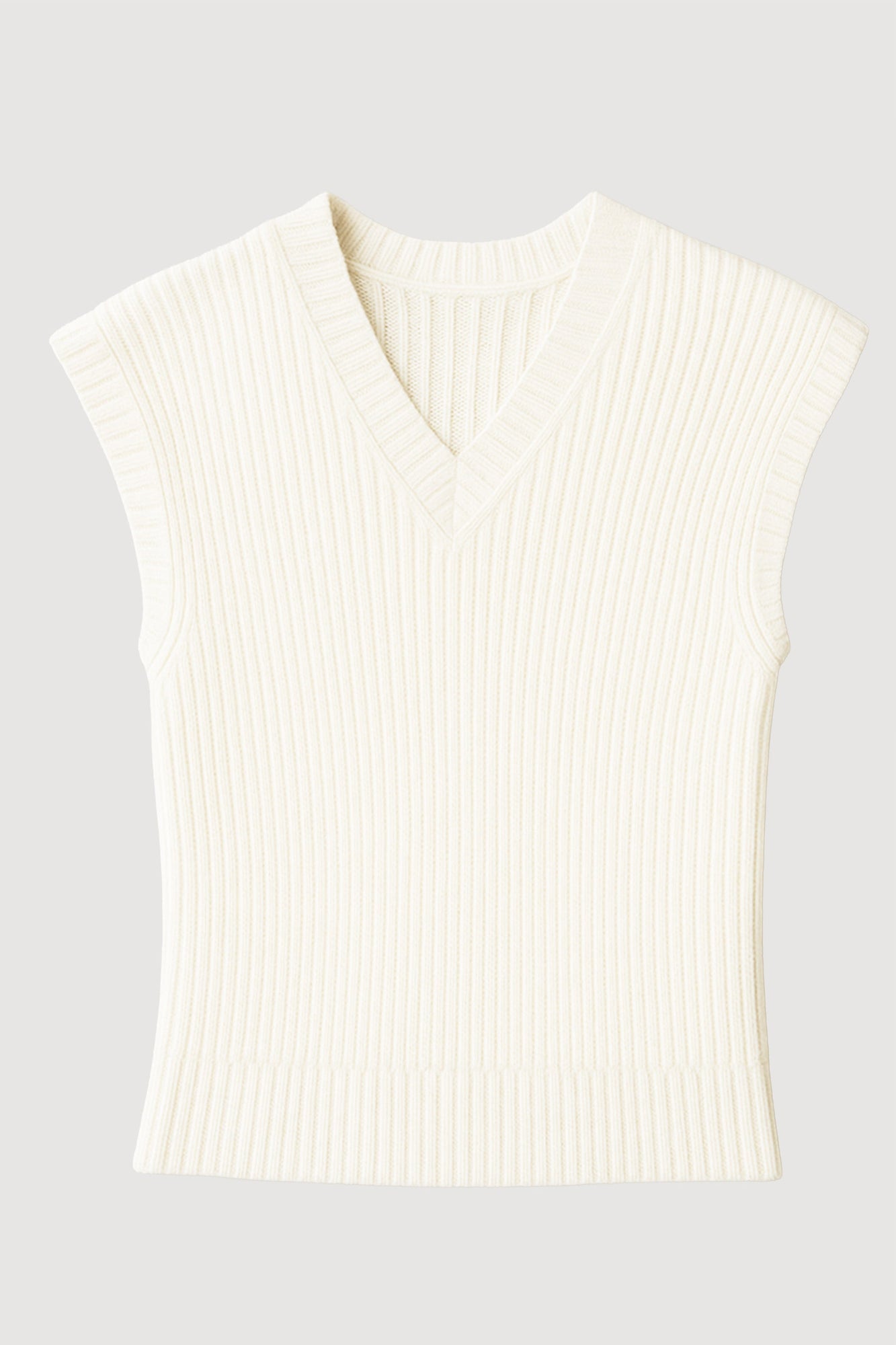 Kelsey | Nicola Organic Cotton Sweater Vest in Size Small - Flat