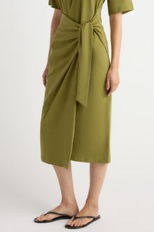 Mali | Noa Organic Cotton T-Shirt Wrap Dress in Size Small