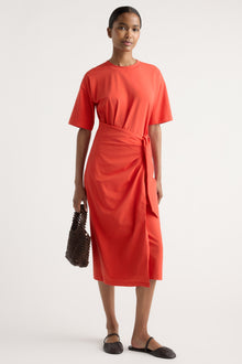 Isilda | Noa Organic Cotton T-Shirt Wrap Dress in Size Extra Small