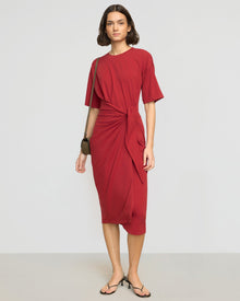 Olivia | Noa Organic Cotton T-Shirt Wrap Dress in Size Small 