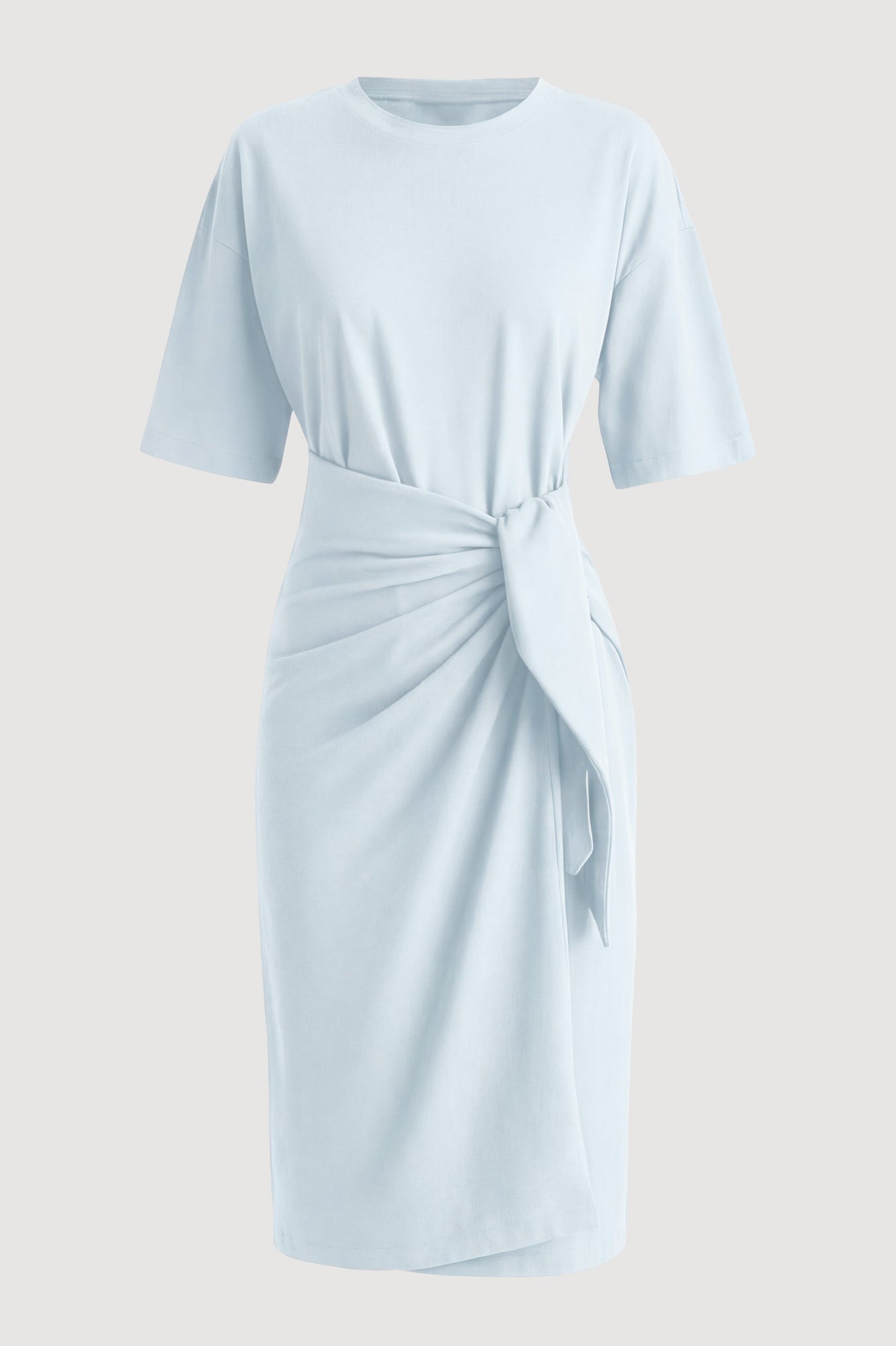 Noa Organic Cotton T-Shirt Wrap Dress (Petite) - Flat