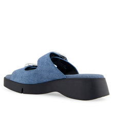 Faith Sandal Sport | Blue Denim Suede