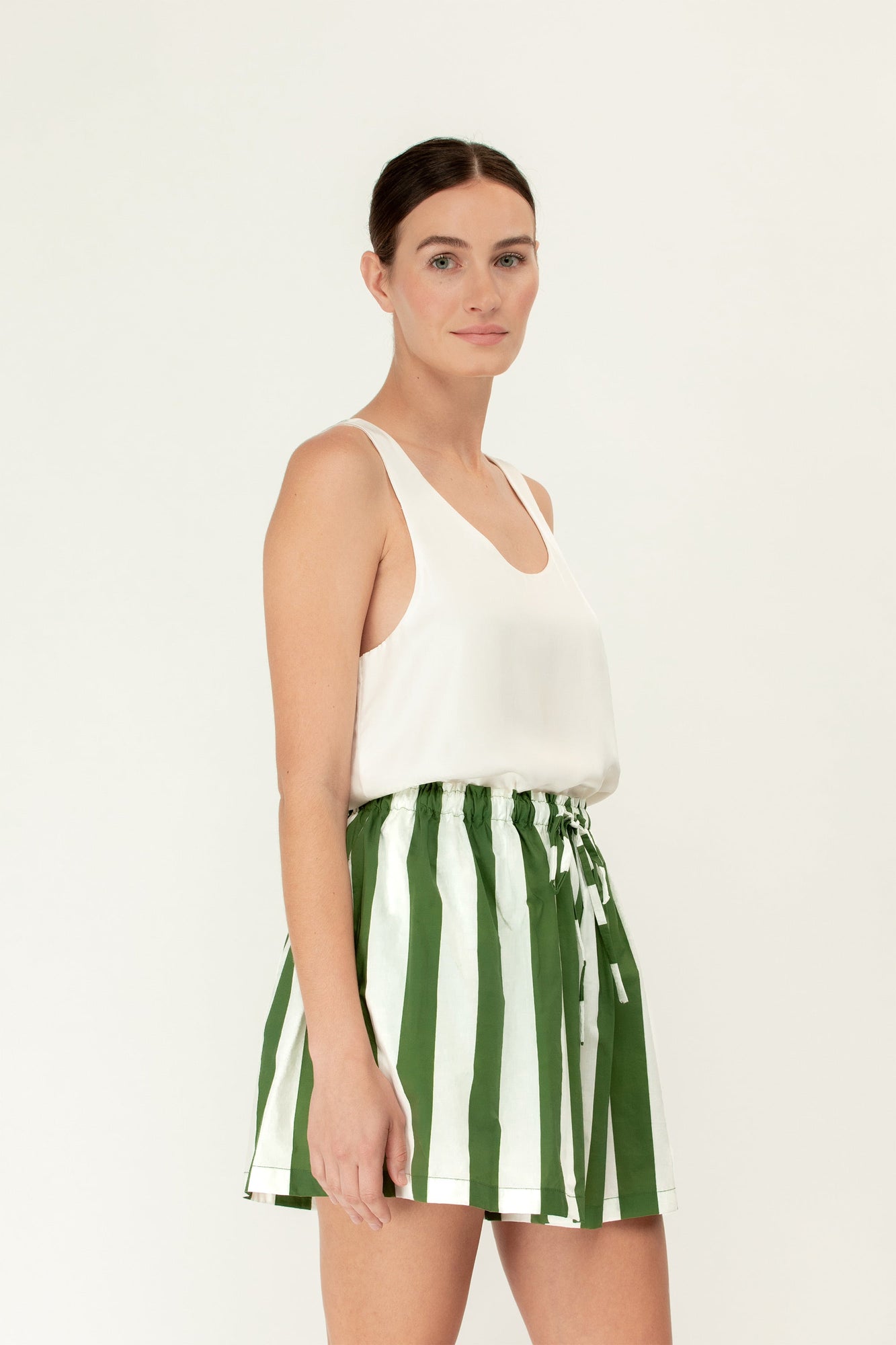 Olly Shorts | Verdant Stripe