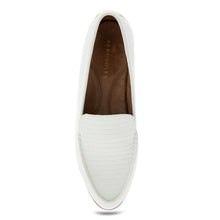 Edna Tailored Loafer | White Faux Leather