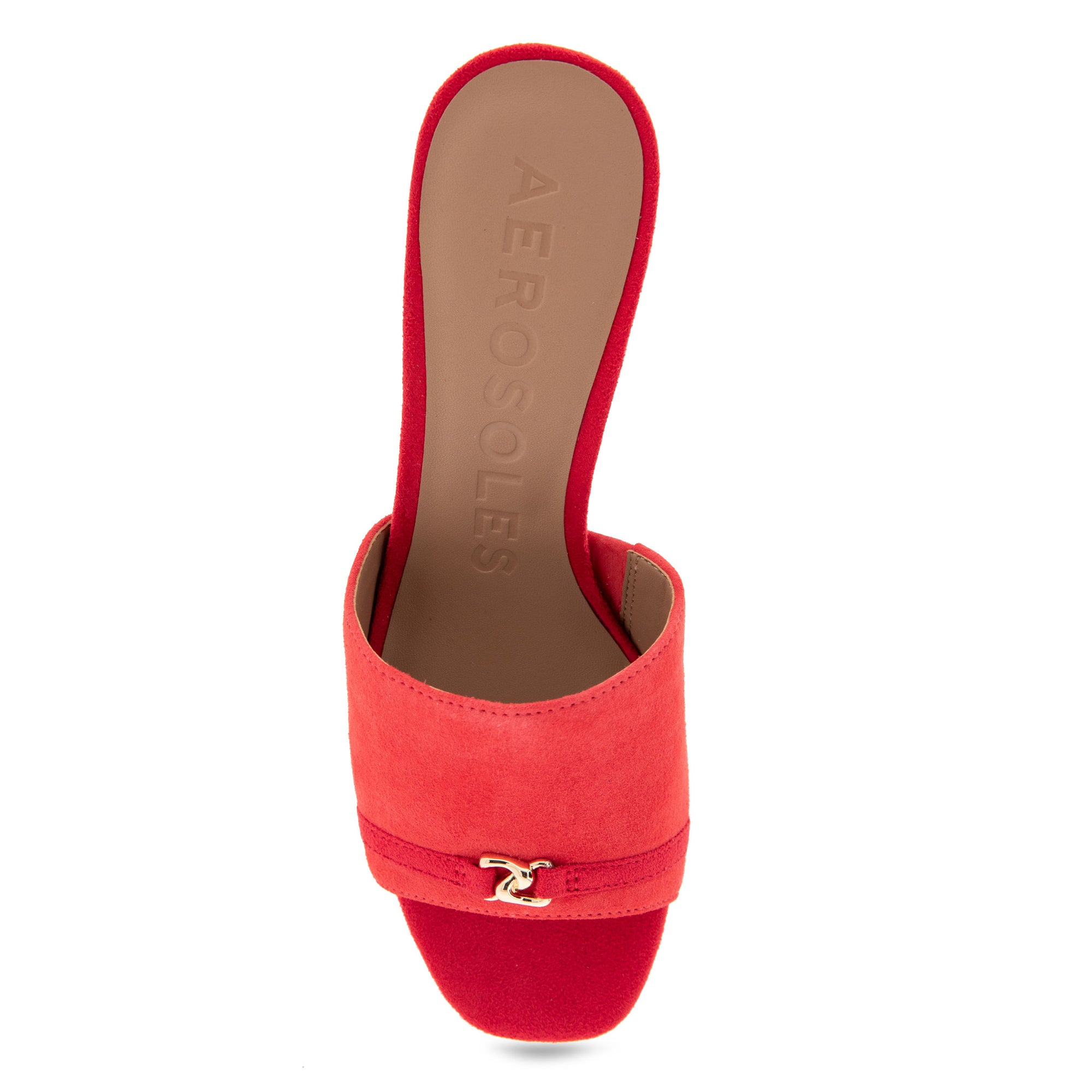 Gela Sandal Dress Block Heel | Coral Suede