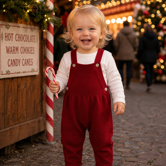 Kids | Niki Overalls | Scarlet