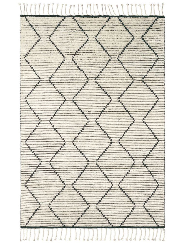 Nala Rug | Natural & Slate