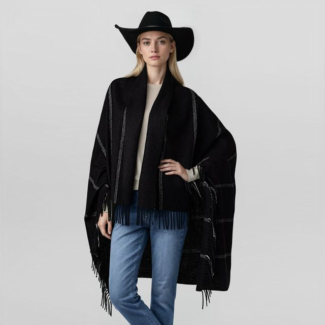Unisex | Notting Hill Wrap | Black / Ivory