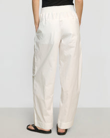 Renee | Paula Smocked-Waist Organic Cotton Pant in Size Small