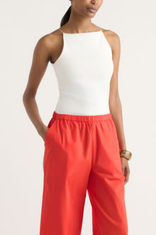 Isilda | Paula Stretch-Waist Organic Cotton Pant in Size Extra Small