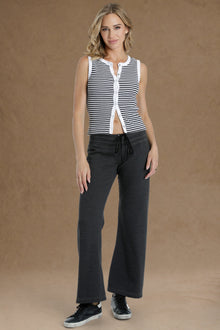 Women | Lounge Wide Leg Sweatpant | Black