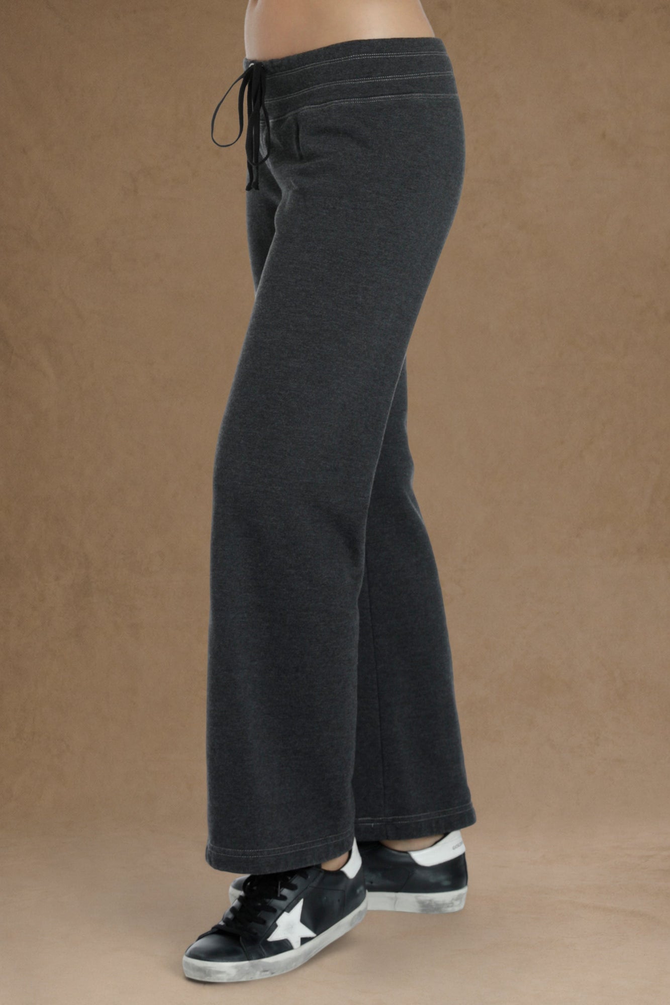 Women | Lounge Wide Leg Sweatpant | Black
