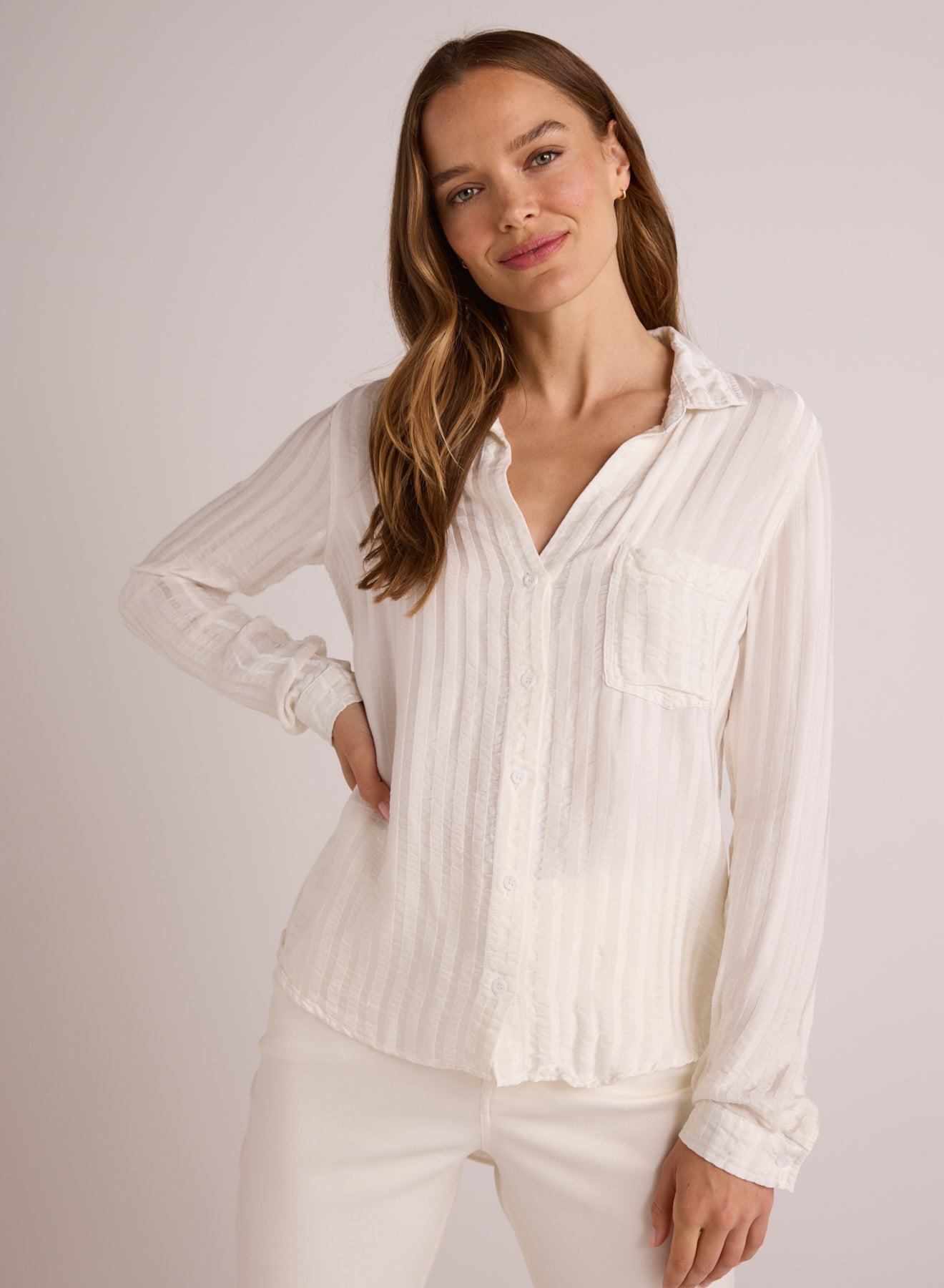 Pocket Button Down | Winter White