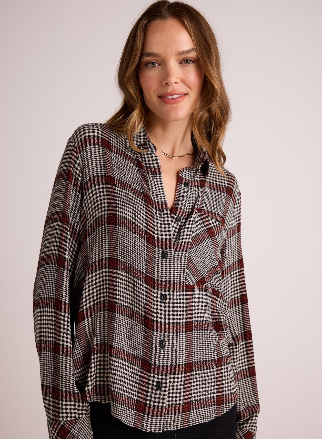 Pocket Shirt Tail Button Down | Winter Glen Plaid
