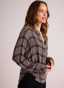 Pocket Shirt Tail Button Down | Winter Glen Plaid