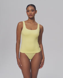 Square Neck Tank Top | Cool Gray