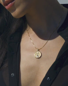 Archive Goddess Coin Pendant | 14K Gold Vermeil