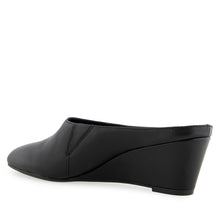Camia Dress Wedge | Black Leather