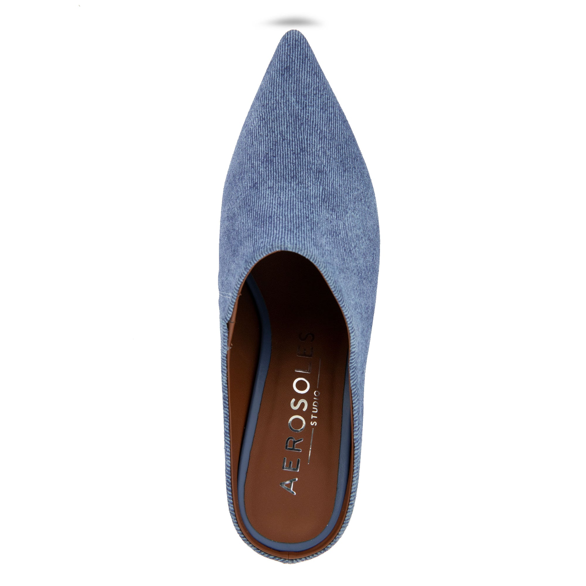 Jama Dress Mule | Blue Jean Denim Suede