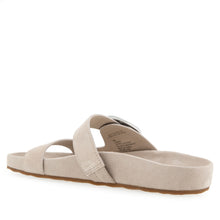 Lemon Sandal Footbed | Stone Suede