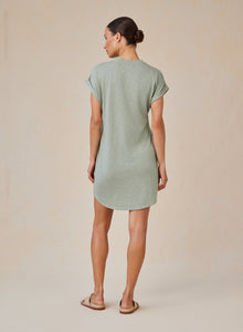 Roll Sleeve T-Shirt Dress | Olive Grove