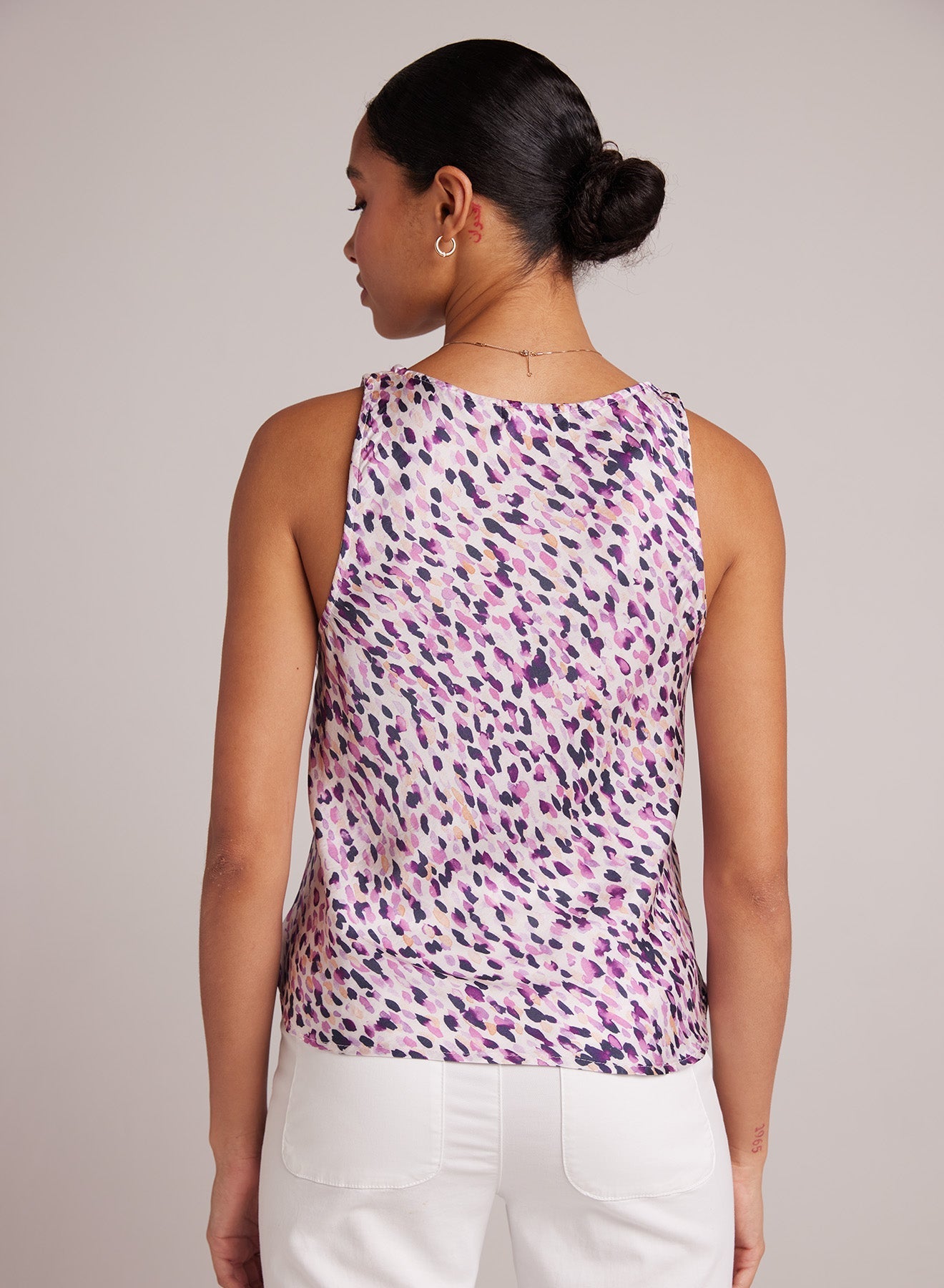 Scoop Neck Tank | Confetti Print
